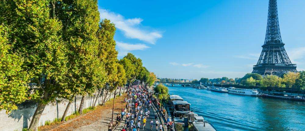 The Paris Marathon; sporting feats and a festive atmosphere